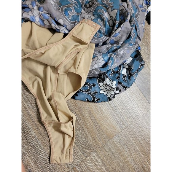 NEW -  For The Love Of Lemons XS Juliet Maxi Dress Silk Blend Jade Bodysuit - Picture 10 of 16